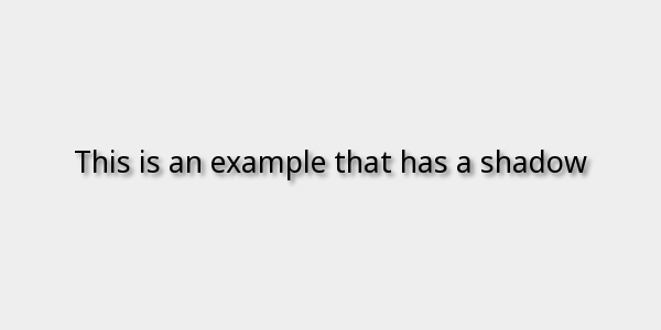 Example: Shadow Example: Shadow