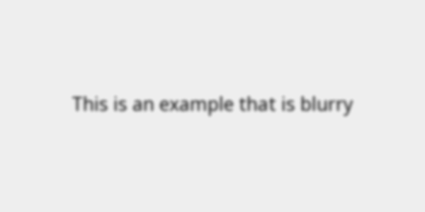 Example: With Blur
