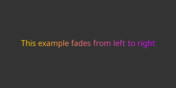 Example: Horizontal Gradient